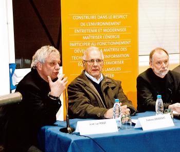 A Trlon, lors de la prsentation des travaux de rnovation du Collge Denis SAURAT