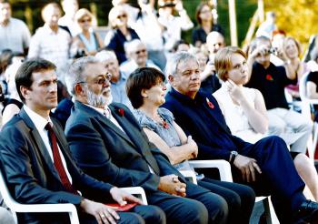 Le 1er octobre 2011,  Ors, lors de l'inauguration de la Maison Forestire '' Wilfred OWEN