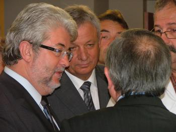 Avec JJ Thomas lors de l'inauguration du scanner le 29.09.2009